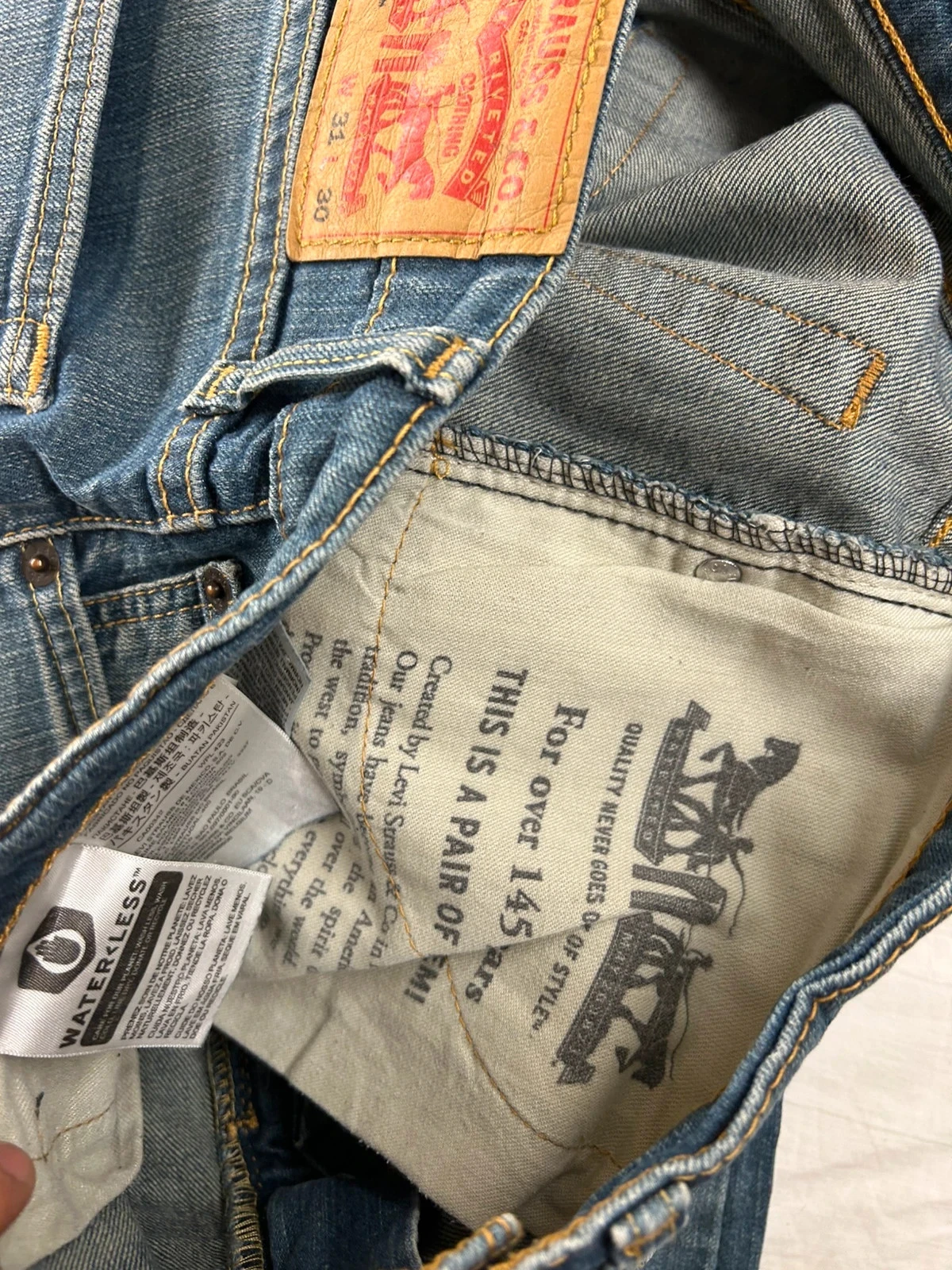 Navy blue Levi's jeans lot 510 w31 l30 – photo 12
